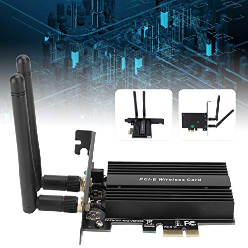 Adaptador WiFi 6, placa sem fio PCI Express Dual Band PCI-E, para AX200 Pro Bluetooth5.0 Uso diário