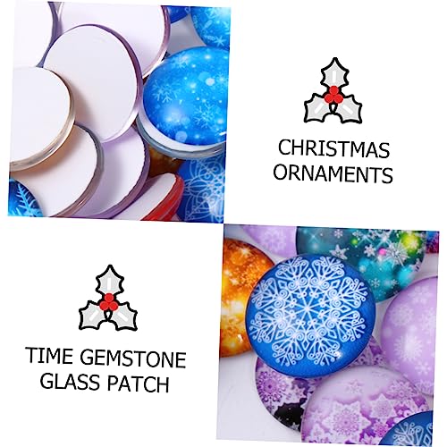 Patch de Noël en verre cristal pour décorer la table du réveillon 100pcs