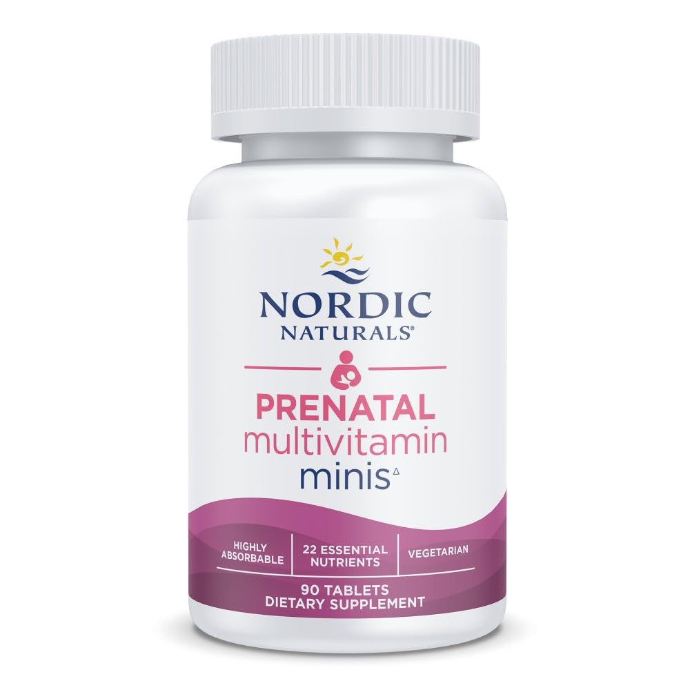 Nordic Naturals Prenatal Multivitamin Mini Tablets, Vegetarian - 90 Count