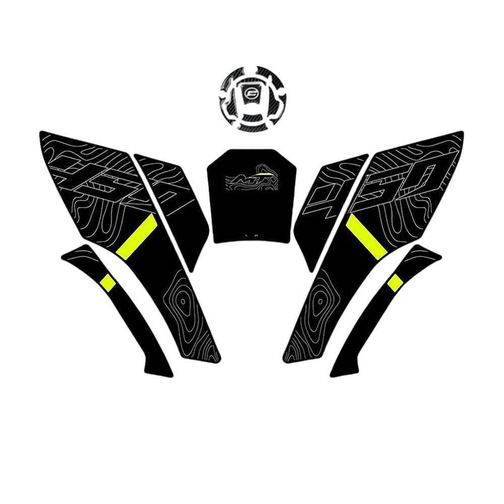 Motorcycle Tank Pad for 450MT 2024 Tank Pad Fuel Covers Protector Stickers Motorcycle Accesories Reflective Decals