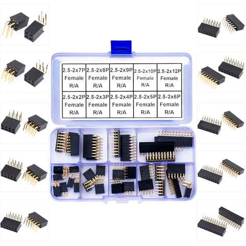 Kit Conector Pin Header 2.54mm 2 Filas 36 Pzas miniatura 1