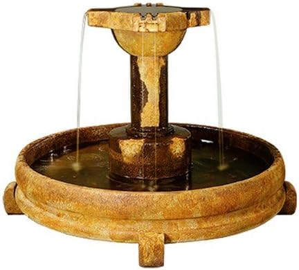 Henri Studio 2 Piece Overflowing Cross Fountain, Relic Barro