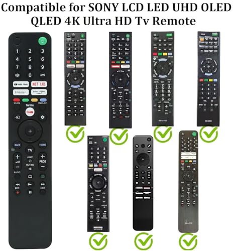 Image of ZIEVA Compatible with Sony Bravia Smart Tv Remote - Without Voice -Hot Keys Netfix,Prim Videos, Y0Utube Music, Go0Gle Play, Hotstar and Y0Utube Use for LCD LED OLED QLED UHD 4K (RM - 1690)