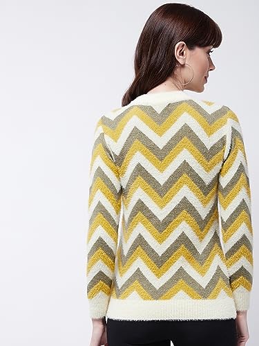 Image of Modeve Women Checkered Sweater for Winters