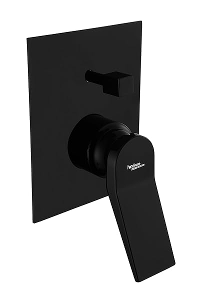 Hindware Italian Collection F410016GRT Element Exposed Part Kit of Hi-Flow Divertor (suitable for F850091RGD),Brass With Chrome Black PVD Finish