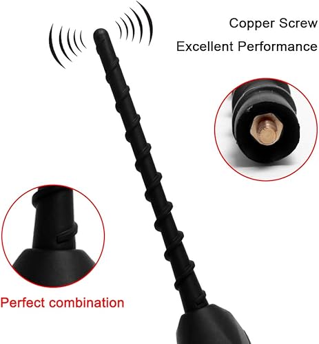 Miniatura 68 de Antena para Mini Cooper 2002-2024 Mini Cooper Accesorios, 7 pulgadas Mini Cooper Antena Corta de Repuesto de Antena de Radio Mástil