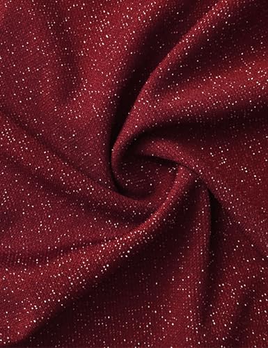Image of CYCLAMEN 1X-4X Plus Size Sparkle Glitter Ruched Bodycon Mini Wrap Dress Sparkly Sequin Dresses Ruffle Sleeve Party Cocktail