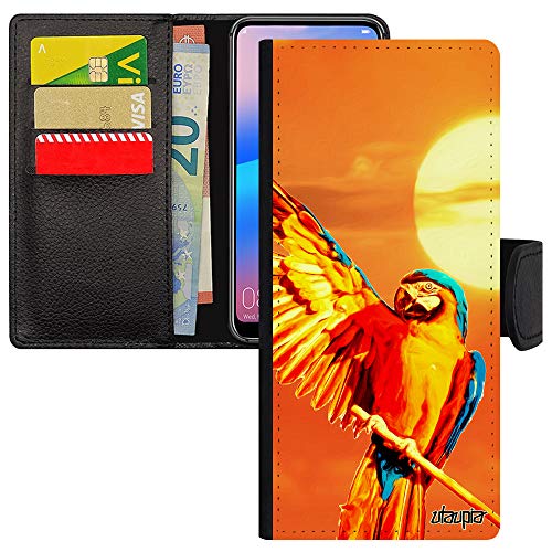Coque Note 20 Perroquet Mobile Orange - Protection Animaux Oiseau Ciel Exotique Galaxy