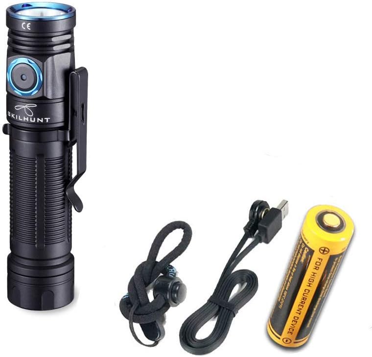 SKILHUNT M200 New Handheld Flashlight Max 850 Lumens Samsung LH351D High 90 CRI LED Flashlight with Magnetic Customized UI Rechargeable Editable Flashlights (M200 Hi CRI + BL-135 Battery) SKILHUNT M200 New Handheld Flashlight Max 850 Lumens Samsung LH351D High 90 CRI LED Flashlight with Magnetic Customized UI Rechargeable Editable Flashlights (M200 Hi CRI + BL-135 Battery)