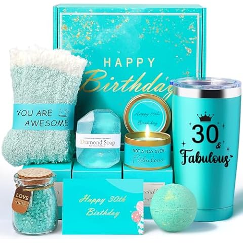 30th Birthday Gifts for Her, 30 Year Old Birthday Gifts for Women, Gifts for Women 30s, Dirty 30 Gifts for Women, 30th Birthday Gifts for Women, Wife, Mom, Daughter, Sister, Best Friends, Bestie Cover