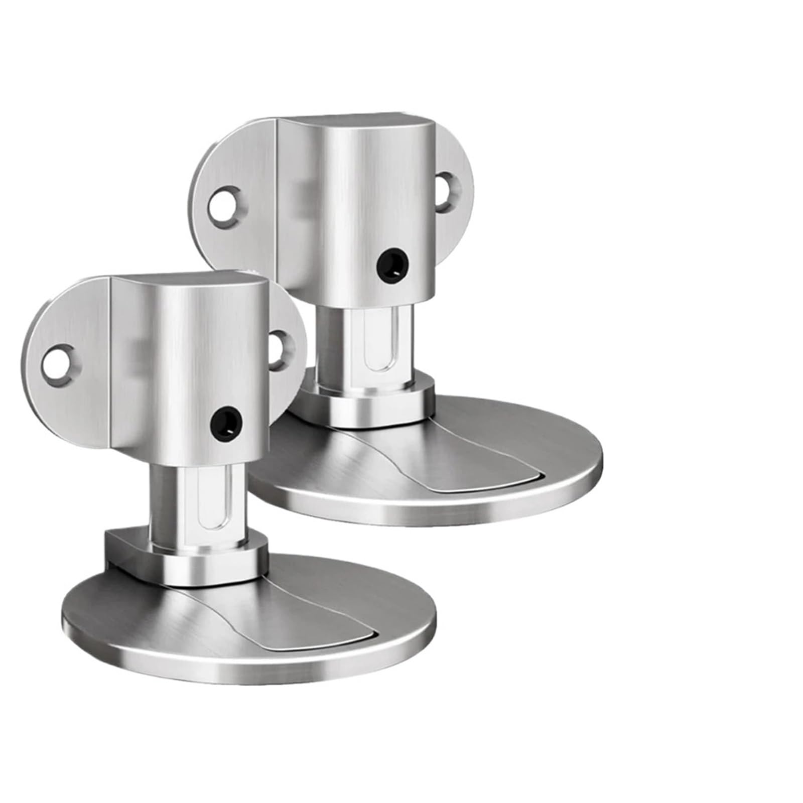 Kdhcvkz Silver 1Pcs Adjustable Door Stops Invisible Magnetic Door Stoppers No Punching Floor Mount