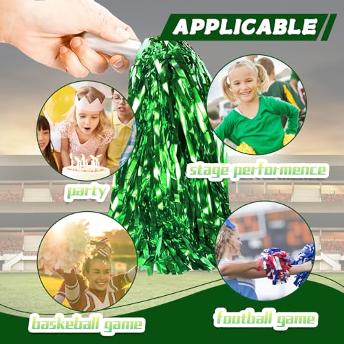 14 Stück Pompons, Pompons Cheerleader, Pompoms Cheerleading, Pom Poms Cheerleading, Cheerleader Pompons, Sportveranstaltungen Tanz Nacht Party Ballspiele Karnevalspartys Verwendet