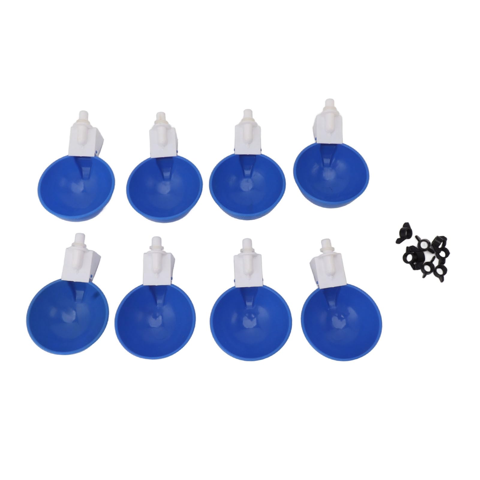 Dilwe Bebedero Automático para Aves de Corral de 12L con Práctico Cubo, Equipo de Bebida Confiable para Pollos y Pájaros (Cubo + Tazón Azul Grande + Tornillos Negros)