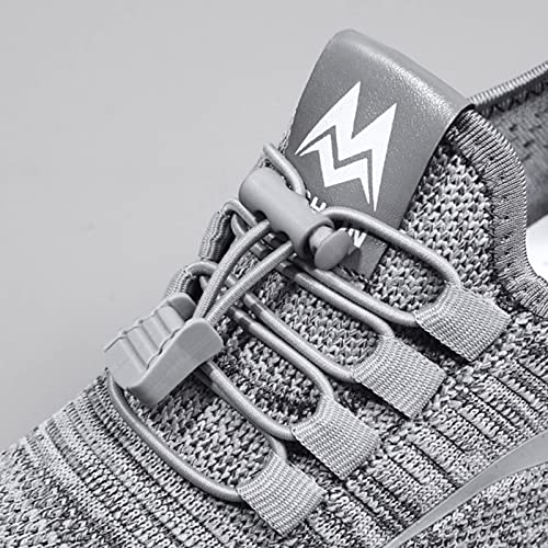 Womens Fashion Sneakers Mesh Breathable Elastic Adjustable Slip-On Running Shoes Durable Casual Non Slip Low Top Tennis Shoes, Grey #TOP5