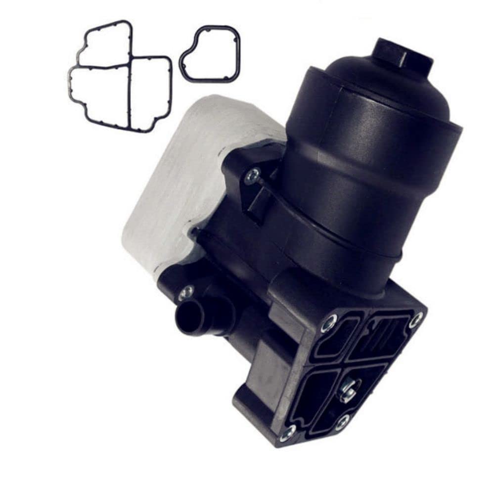 1 pieza Ensamblaje de la carcasa del filtro de aceite del motor 03L115389C Compatible with V-W AUDl VEHICLES CAIJUN-AUTO