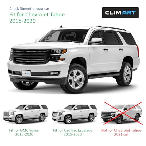 Image of CLIM ART in-Channel Incredibly Durable Rain Guards for Chevy Tahoe 2015-2020 /GMC Yukon 2015-2020, Original Window Deflectors, Vent Window Visors, Vent Deflector, 4 pcs. - 615463