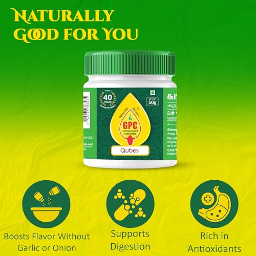 Image of GPC Hing Cubes 50 GM - Pack of 2 | Compounded Asafoetida Cubes | Sun-Dried Perungayam Lumps | Natural Digestive, Antibacterial & Aromatic Spice | Authentic Heeng for Indian Cooking