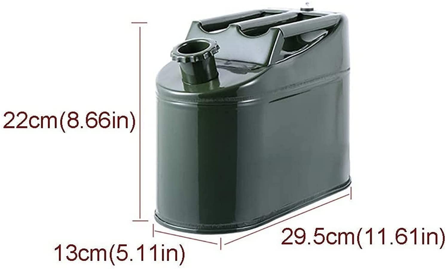 Bidón de gasolina de Metálico Recipientes gasoli Latas de gasolina, latas de gasolina portátiles, almacenamiento de transporte de metal antioxidante a prueba de fugas, contenedor de gasolina diésel, t