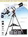 Uonol Telescope for Adults High Powered 90mm Aperture 800mm(32X-240X),Refractor Telescopes for Astronomy Beginners with AZ Mount Tripod,Phone Adapter,Carry Bag