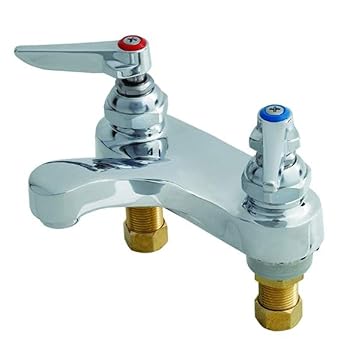 T&S Brass B-0871 Deck Mount Lavatory Faucet, 4-Inch