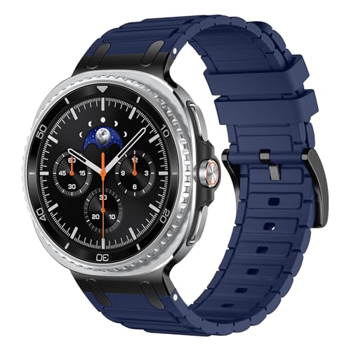 Image of Compatible with Samsung Galaxy Watch 8 Classic 46mm Strap /Galaxy Watch 8 44mm 40mm Rugged Bands Silicone for Galaxy Watch 8 /8 Classic Rubber Sport Straps (NO WATCH)