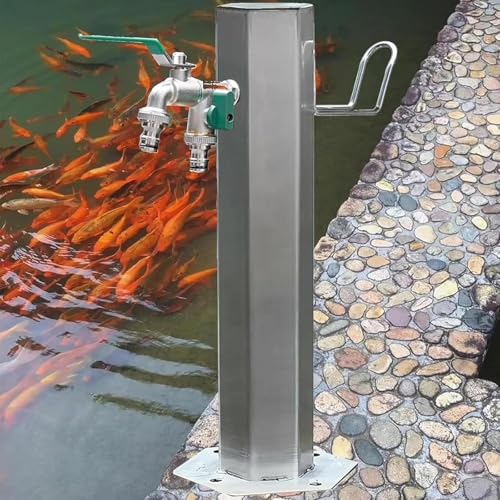 Colonne d'eau de jardin extérieur pour simplifier l'arrosage du potager en famille