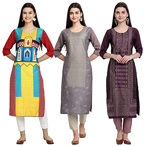 Image of Women's Crepe Straight Kurta