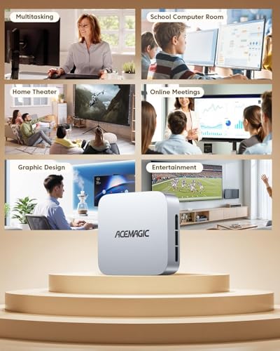 Image of ACEMAGIC K1 Mini PC Windows 11 Pro, Core i5-12600H (Beat 12450H up to 4.5 GHz) Mini Computers, 32GB DDR4 RAM 1TB SSD Triple 4K Display Desktop Micro Small Pc with BT5.2 /WiFi6 /HDMI Silver