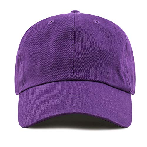 Image of Cotton Baseball Cap Dad Hat - Washed Low Profile Adjustable Hat for Men Women Casual Outdoor Running Golf