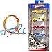 Hot Wheels HCB00 - Riesen Looping Crash Trackset mit ca. 70 cm breitem Looping und 1 Fahrzeug, ab 5 Jahren & 01806 5er Pack 1:64 Die-Cast Fahrzeuge Geschenkset, je 5 Spielzeugautos, ab 3 Jahren
