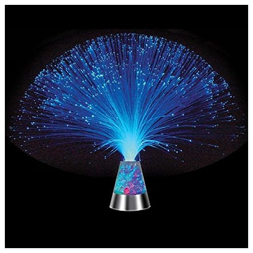 Ice Fiber Optic Mood Novelty Lamps Lighting Glacier Lite with Color-Changing Crystals Base