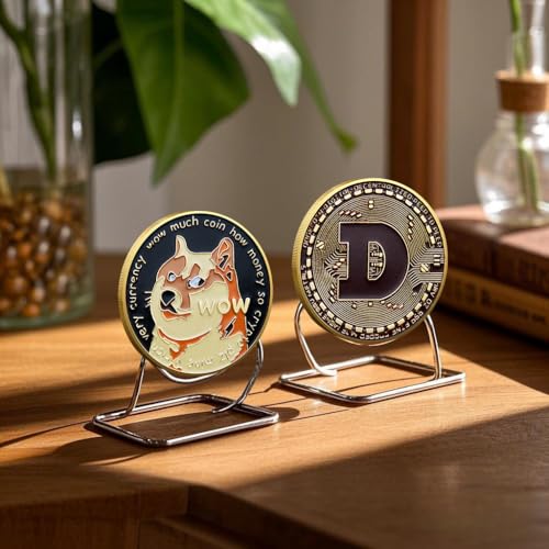 Dogecoin Doge Coin Crypto Dogecoin Token Doge Collectible Novelty for Sale Physical Souvenir Gift Metallic Replica Collectors Enthusiasts Gold-Plated Best Collectibles Engraved - Image 3