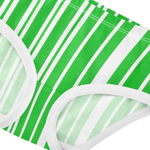 Green White Stripe Toddler Girls's Underwear 2T 23008694
