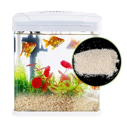 Aquário branco Areia viva Aquário Cascalho de areia Cascalho de aquário plantado natural Aquário dec