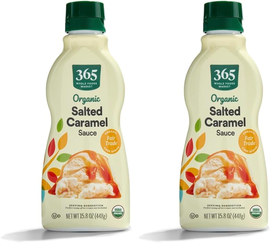 365 by Whole Foods Market, Organic Salted Caramel Sauce, 15.8 Ounce (Pack of 2)
