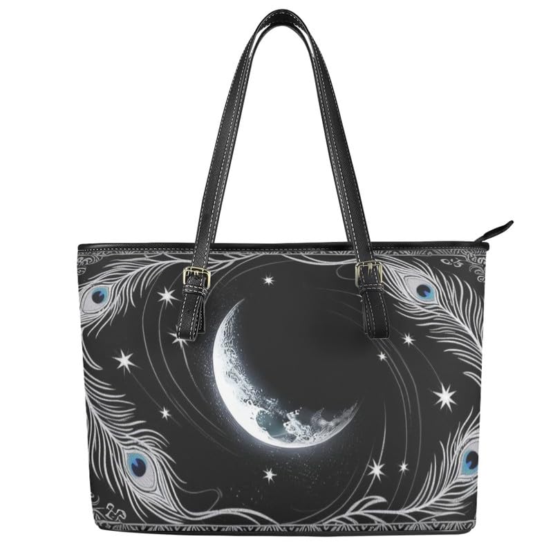 Hobo Tote Bag Purse for Women Boho Ethnic Cats Work Handbags with Zipper, Cow Spots Large Capacity Handle Totes2