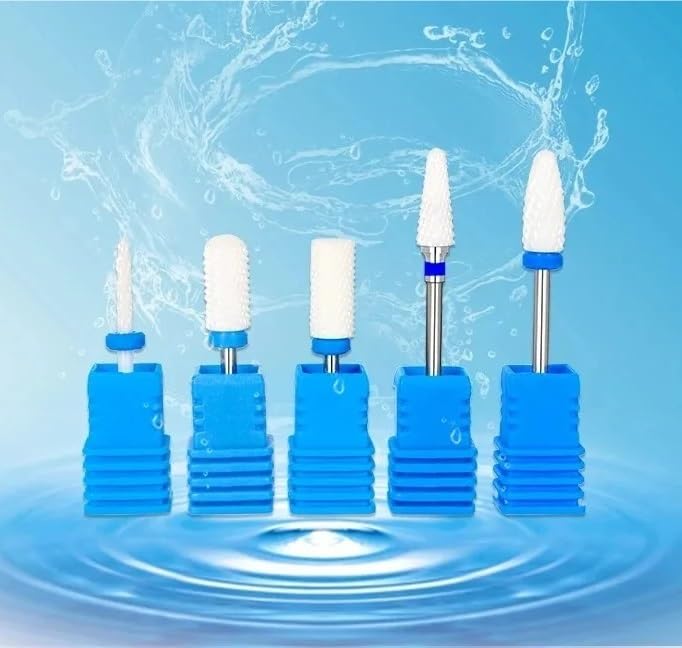5 szt./zestaw ceramicznych wierteł do paznokci, wiertarka elektryczna, frezy do paznokci, akcesoria do paznokci, narzędzia do manicure i pedicure