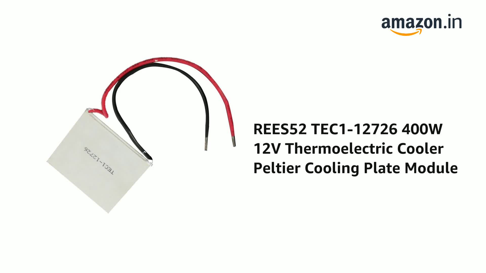 Module Peltier TEC1-12726 - Plaque De Refroidissement Thermoelectrique 400W Avec Dissipateur 50x50mm, Pour Refroidissement Puissant