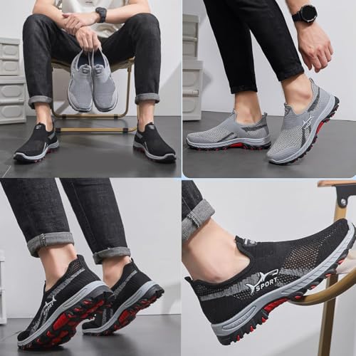 Jarv Cooling Comfort Sneaker, Casual Fashion Sneakers, Anti-Slip Slip-On Walking Shoes with Breathable Mesh for Men2
