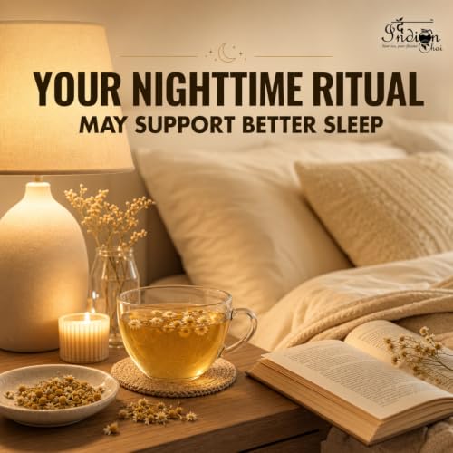 Image of The Indian Chai - Organic Chamomile Tea 250g | Bulk Pack | Promotes Relaxation & Supports Rest | Soothes Mind & Calming | Caffeine-Free, Whole Flower Buds | Herbal Infusion