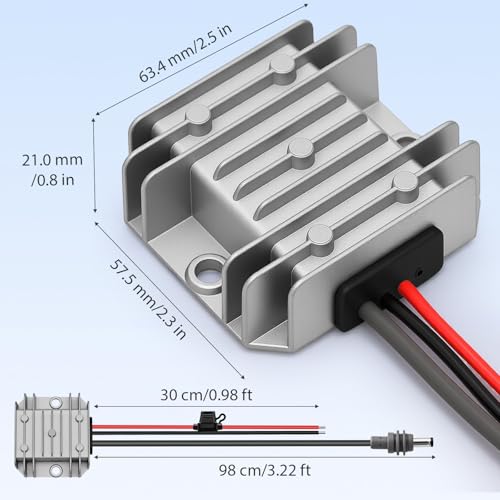 Image of Starlink Mini 12V Adapter DC Step Up Converter Starlink Mini Power Cord 12V /24V to 30V 3.5A Starlink Mini Power Supply Boost Conversion with Fuse