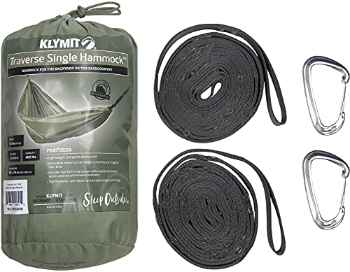 Klymit-Single-Traverse-Hammock-Portable-Hammock-for-Camping-Green