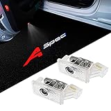 2 Pcs Non-Fading Car Door LED Logo Projector Ghost Shadow Light,Welcome Lamp Door Light Puddle Lights Kit Compatible with RLX/MDX/ZDX/TLX/TL/RDX Series Accessories (A-Spec)