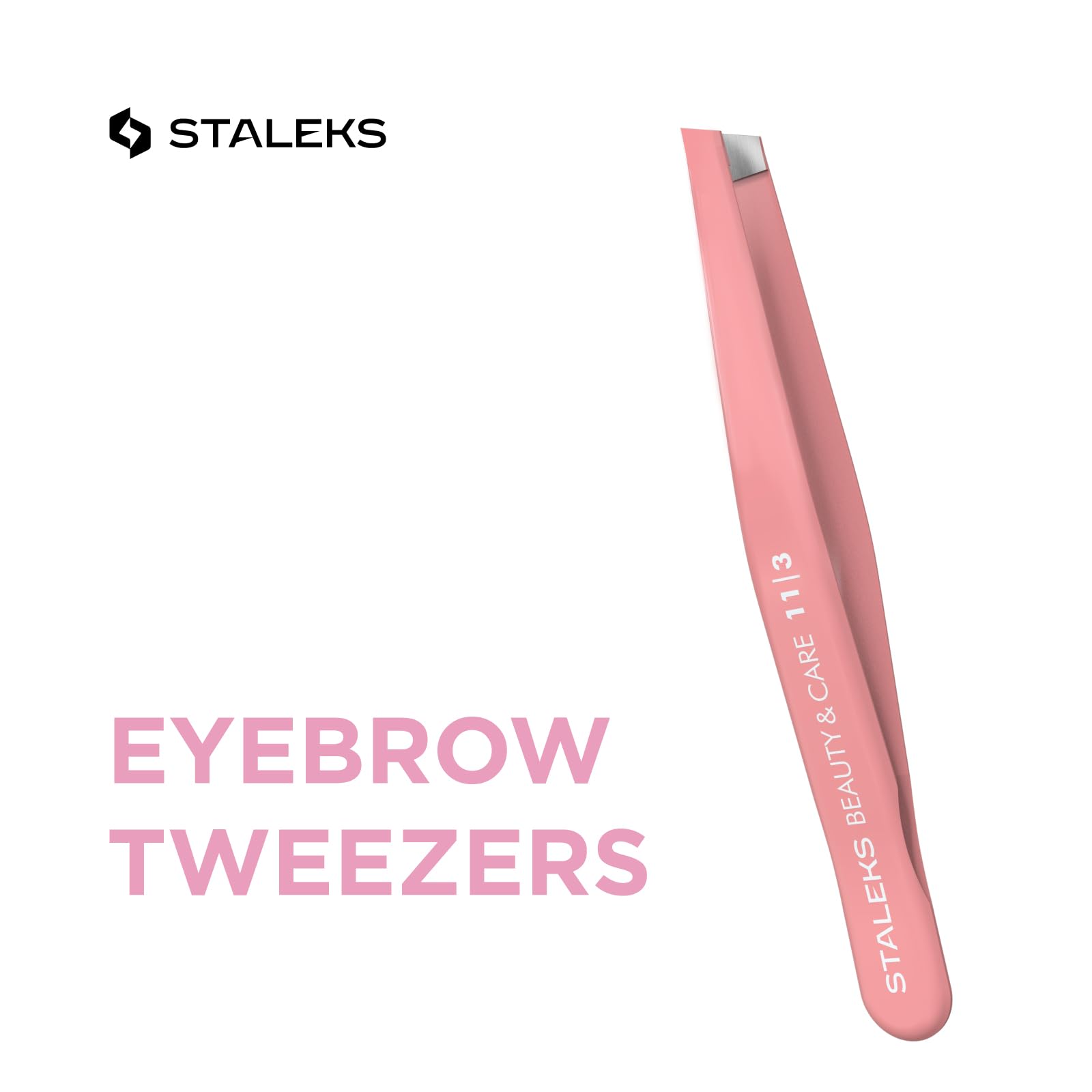 Staleks Eyebrow Tweezers BEAUTY & CARE TBC-11/3 (Wide Slant) 2
