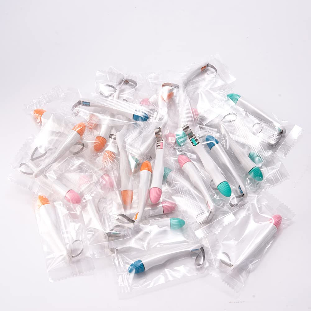 Dental Pro Matrix-Bänder Interproximales Metallmatrizen-System Einstellbarer Matrizenring für Molaren-/Prämolaren Restauration (50PCS 4.5MM Gekrümmt)