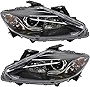 Evan-Fischer Headlight Set Compatible with 2013-2015 Mazda CX-9 Left Driver and Right Passenger Side Halogen With bulb(s)