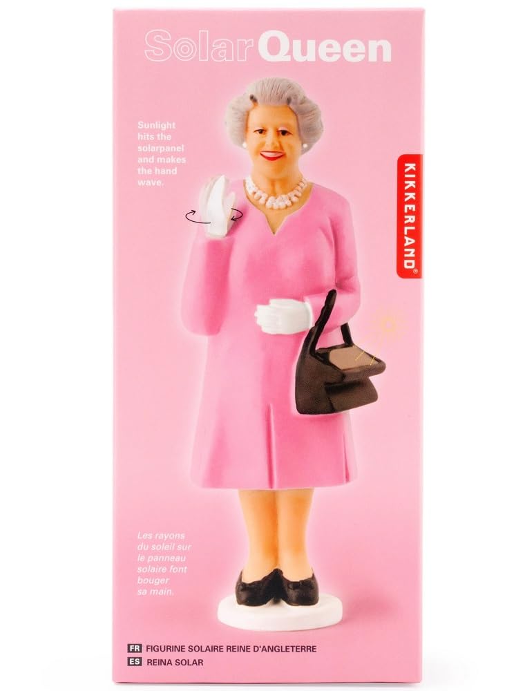 Kikkerland KK1601-A, Regina solare, Statuina in plastica, Colori assortiti, 6,4 x 3,8 x 16,5 cm