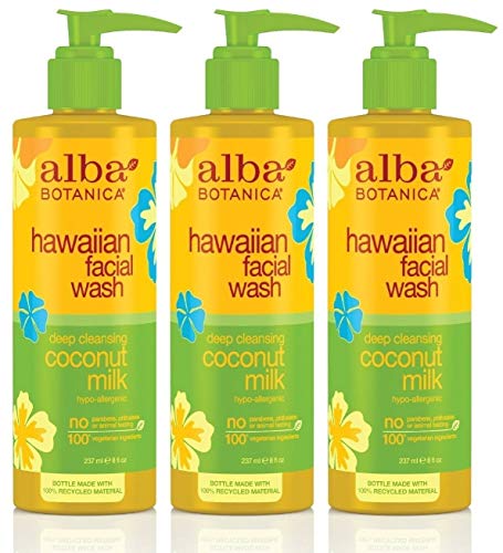 Alba Botanica Hawaiian Coconut Milk Face Wash, 8 Ounce - 3 Per Case. #TOP6