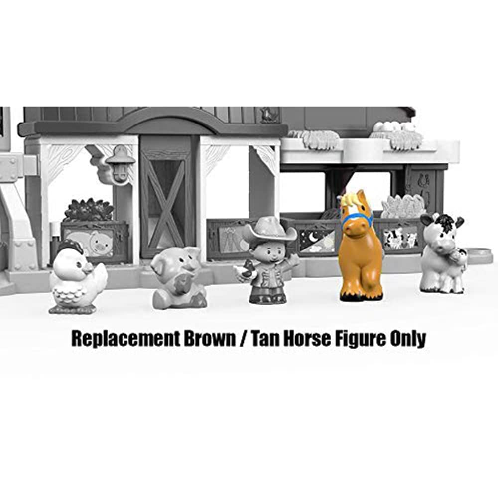 Replacement Brown Horse Figure For Fisher-Price Little People Caring Farm (DWC31, CHJ51)