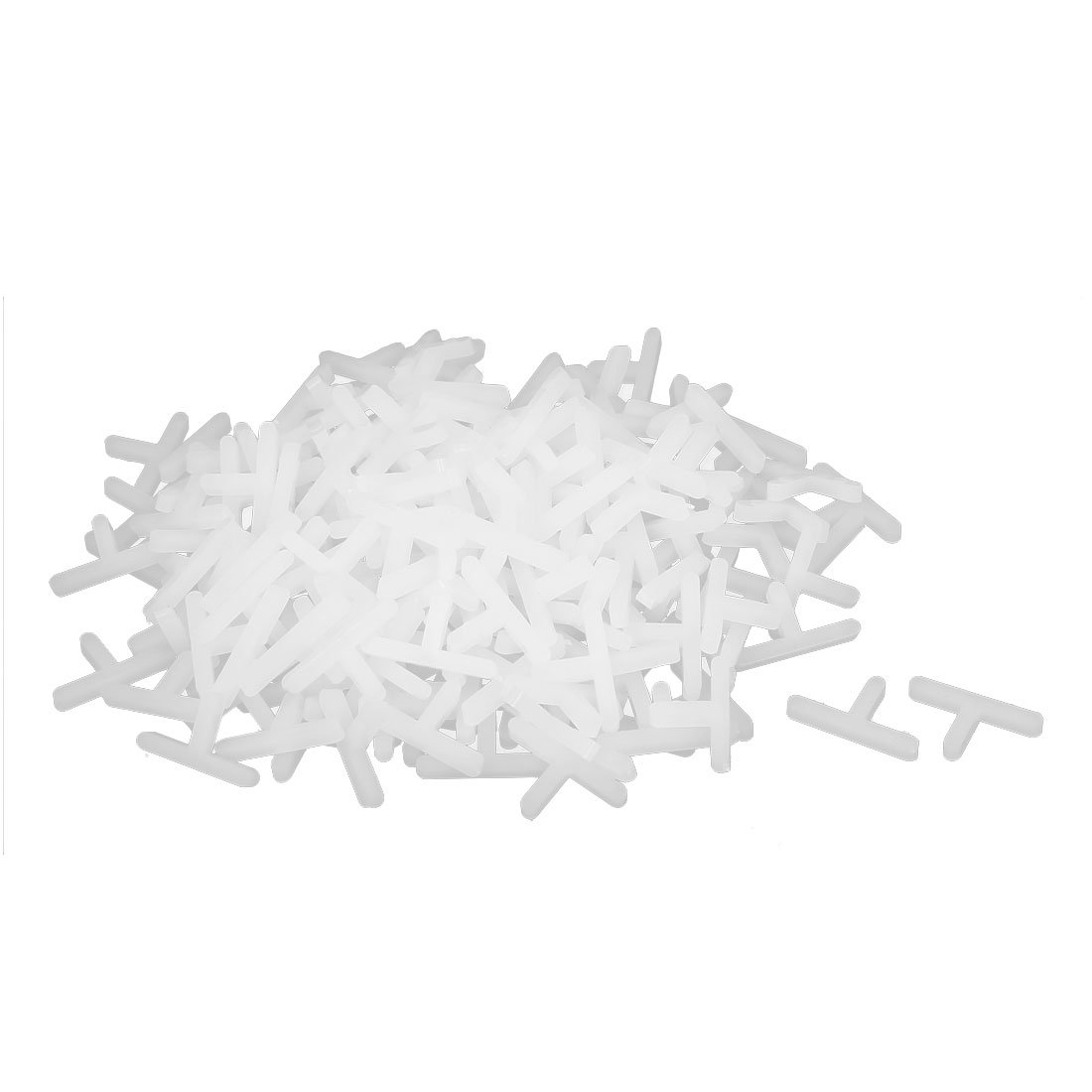 Uxcell White Sourcingmap Wall Floor Tile Plastic T Type Spacer Tiling Tool 3Mm 200Pcs